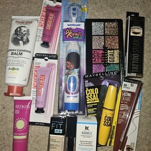 Maybelline Makeup Collection with Pink and Yellow Accents